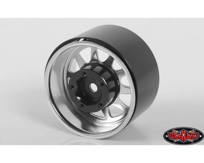 RC4WD Deep Dish Wagon 1.55 Stamped Steel Beadlock Wheels Chrome