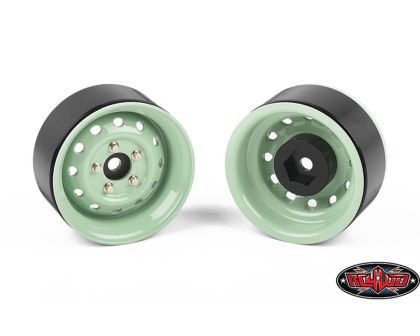 RC4WD Heritage Edition Stamped Steel 1.9 Wheels Grasmere Green