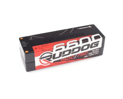 RUDDOG Racing 6600mAh 150C/75C 15.2V LCG 1/8 Pack LiPo HV Akku RP-0475