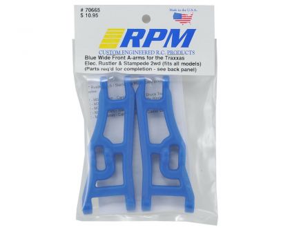 RPM Querlenker vorne blau breite Version für TRX Rustler und Stampede