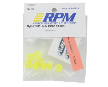 RPM Nylonmuttern 6-32 gelb
