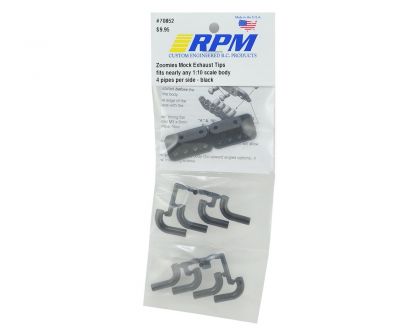 RPM Zoomies Seiten Auslass Auspuff End Rohre schwarz