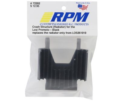 RPM Crash Structur als Kühler Imitat schwarz für Losi Promoto
