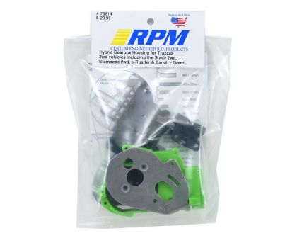 RPM Getriebegehäuse und Querlenkerhalter grün Slash