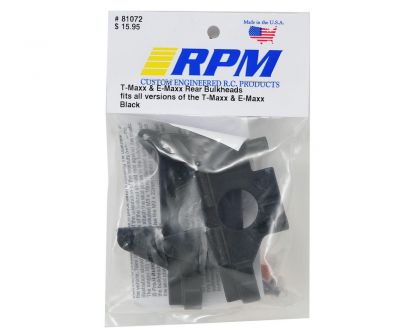 RPM Bulkhead hinten schwarz für E-Maxx
