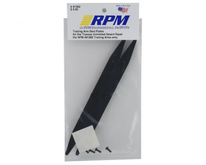 RPM Trailing Arms Skid Plates schwarz für Unlimited Desert Racer