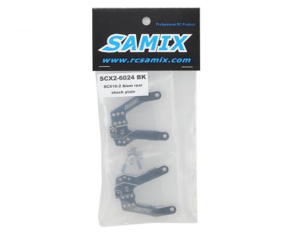 Samix Alu Dämpferplatte schwarz hinten für SCX10-2