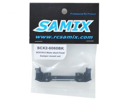 Samix Alu Bumper Befestigung Set kurz vorne schwarz für SCX10-2