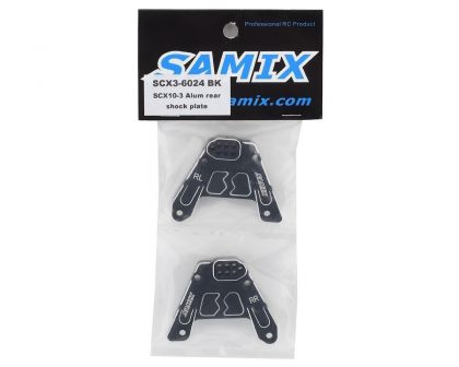 Samix Alu Dämpferplatte hinten schwarz für SCX10-3