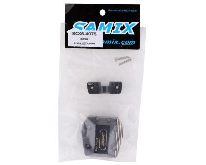 Samix Alu Differential Abdeckung mit einstellbaren Gewicht schwarz für SCX-6