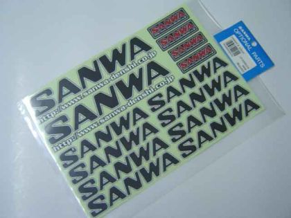 Sanwa Aufkleber schwarz