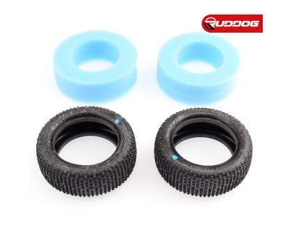 Sweep SQUARE ARMOR Front Blue Extra Soft 1:10 buggy tires Open cell inserts