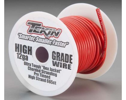 Tekin Silicon Power Wire 12awg 50 Red
