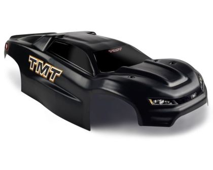 TMT Karosserie unbreakable V2 schwarz mit Sticker für Traxxas E-Revo 2.0