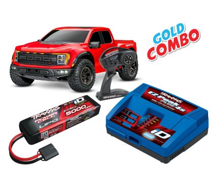 Traxxas Ford F-150 Raptor-R 4x4 VXL rot Gold Combo