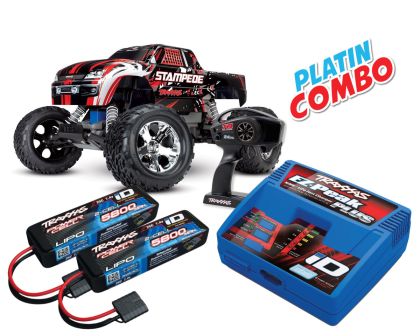 Traxxas Stampede rot RTR Platin Combo