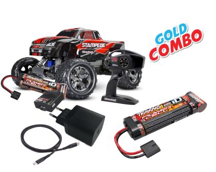 Traxxas Stampede RTR rot Gold Combo