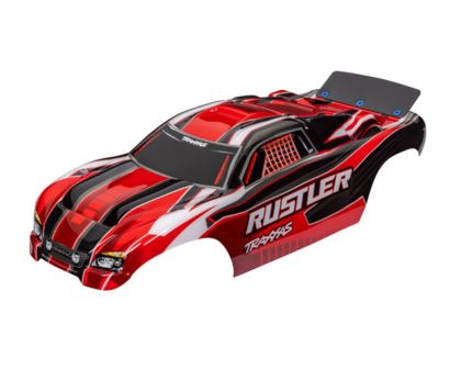 Traxxas Karosserie Rustler rot komplett TRX3750R