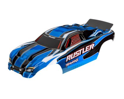 Traxxas Karosserie Rustler blau komplett
