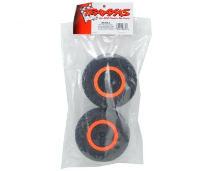 Traxxas Robby Gordon Reifen auf orange schwarze Felgen 12mm