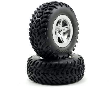 Traxxas Offroad Racing Reifen auf Chrom Felge 12mm