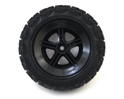 Traxxas Kumho Venture MT Reifen auf Felge Chrom schwarz vorne 12mm