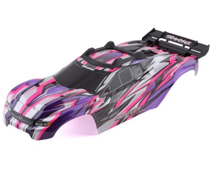 Traxxas Karosserie Rustler 4x4 VXL pink mit Karosseriehalterung