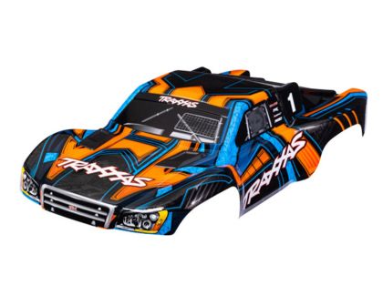 Traxxas Karosserie Slash 4x4 orange und blau Clipless