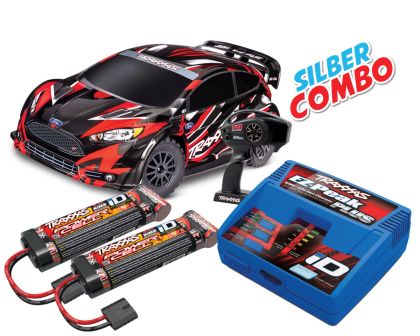 Traxxas Ford Fiesta ST Rally 4x4 BL-2S rot Silber Combo TRX74154-4-RED-SILBER-COMBO