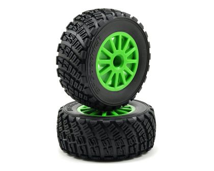 Traxxas BFGoodrich Rally Reifen auf Felge grün 12mm