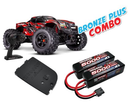 Traxxas X-Maxx 8S rot Belted Bronze Plus Combo TRX77096-4-RED-BRONZE-PLUS-COMBO