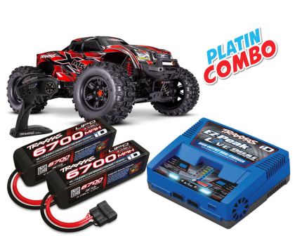 Traxxas X-Maxx 8S rot Belted Platin Combo TRX77096-4-RED-PLATIN-COMBO
