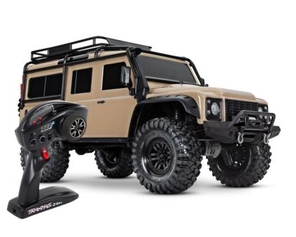 Traxxas TRX-4 Land Rover Defender Sand Silber Plus Combo