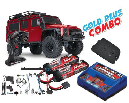 Traxxas TRX-4 Land Rover Defender rot Gold Plus Combo