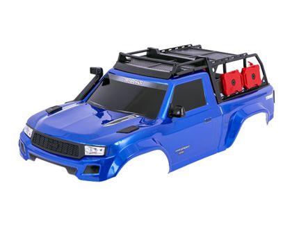 Traxxas Karosserie TRX-4 Sport blau mit Anbauteilen für Clipless Komplett TRX8213-BLUE