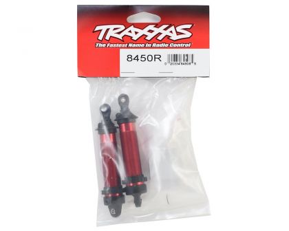 Traxxas Dämpfer GTR 134mm rot Alu gebaut ohne Federn vorne Gewinde