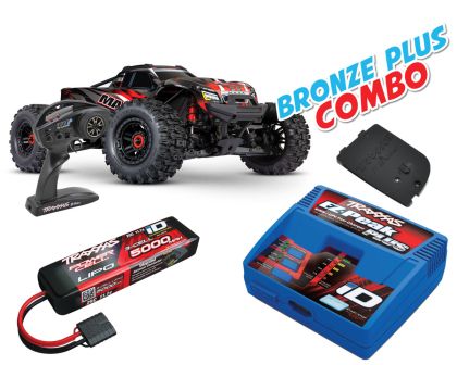 Traxxas Wide Maxx 1/10 Monster Truck RTR rot Bronze Plus Combo TRX89086-4-RED-BRONZE-PLUS-COMBO