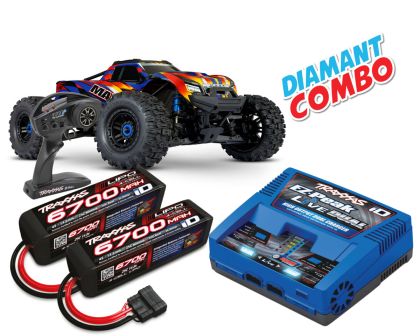 Traxxas Wide Maxx 1/10 Monster Truck RTR gelb Diamant Combo TRX89086-4-YLW-DIAMANT-COMBO