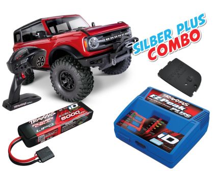 Traxxas Ford Bronco 2021 TRX-4 rot Silber Plus Combo