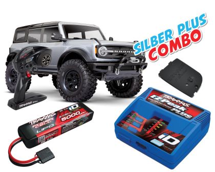 Traxxas Ford Bronco 2021 TRX-4 silber Silber Plus Combo