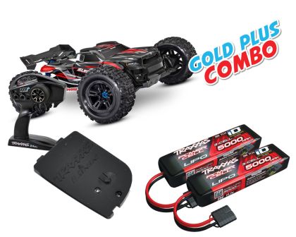 Traxxas SLEDGE rot Gold Plus Combo TRX95076-4-RED-GOLD-PLUS-COMBO