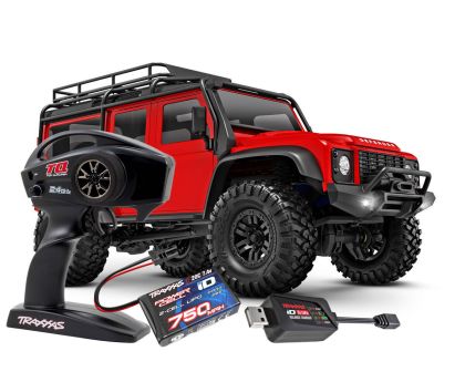 Traxxas TRX-4M Land Rover Defender 1/18 rot Silber Combo
