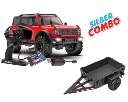 Traxxas TRX-4M Ford Bronco 1/18 rot Silber Combo TRX97074-1-RED-SILBER-COMBO