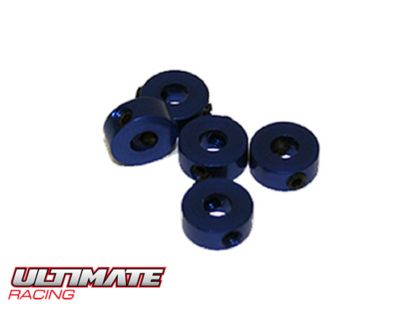 Ultimate Racing Stellringe Aluminium 4mm Blau UR1861