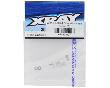 XRAY Alu Shims 3x6x4.0mm silber