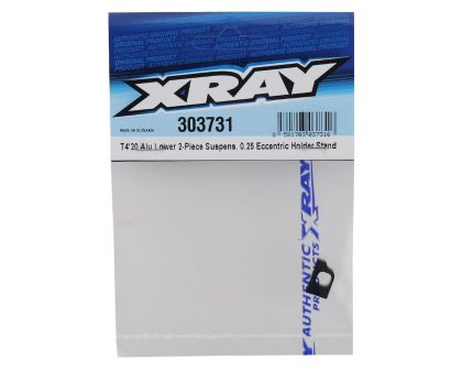 XRAY T4 20 Alu Aufhängungshalter geteilt für 0.25 Schritte schwarz