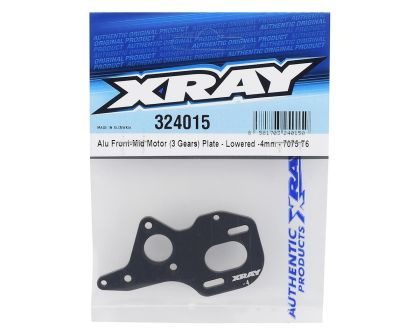 XRAY Alu Motorhalter Front Mid Motor 3 Geards -4mm tiefer