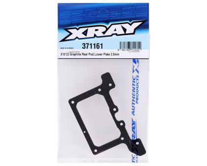 XRAY Carbon Pod Platte hinten unten 2.5mm