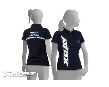 XRAY TEAM LADY Authentic Stylish Polo Shirt blau L XRA395206L
