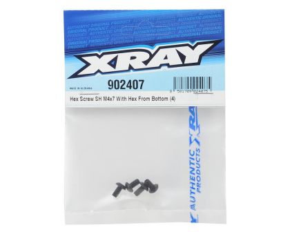 XRAY HEX SCREW SH M4x7 WITH HEX FROM BOTTOM